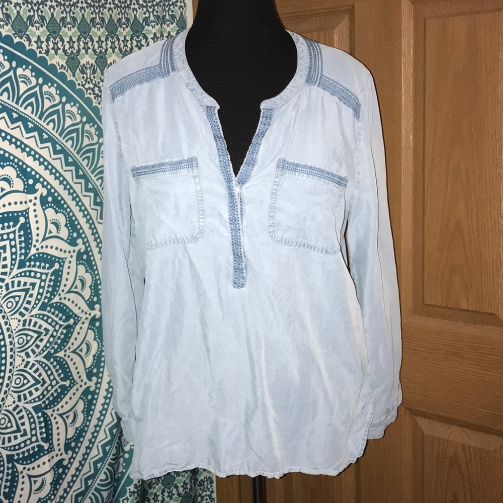 Chambray pullover